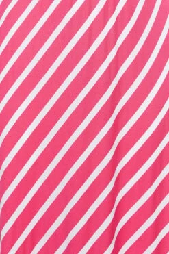 YOURS Curve Pink Stripe Swing Maxi Dress -Plus Size Apparel Shop 5bf09ac1 586a 4d 301018 Z