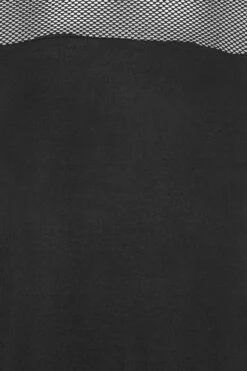 LIMITED COLLECTION Curve Black Fishnet Detail T-Shirt -Plus Size Apparel Shop 5d1cbcaa 8c13 43 215722 Z