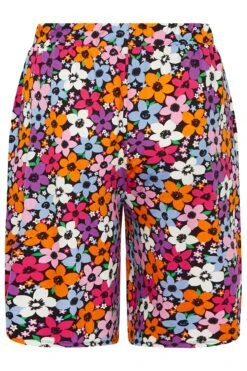 YOURS Curve Pink Floral Woven Shorts -Plus Size Apparel Shop 5de21732 9a5f 46 144836 Y