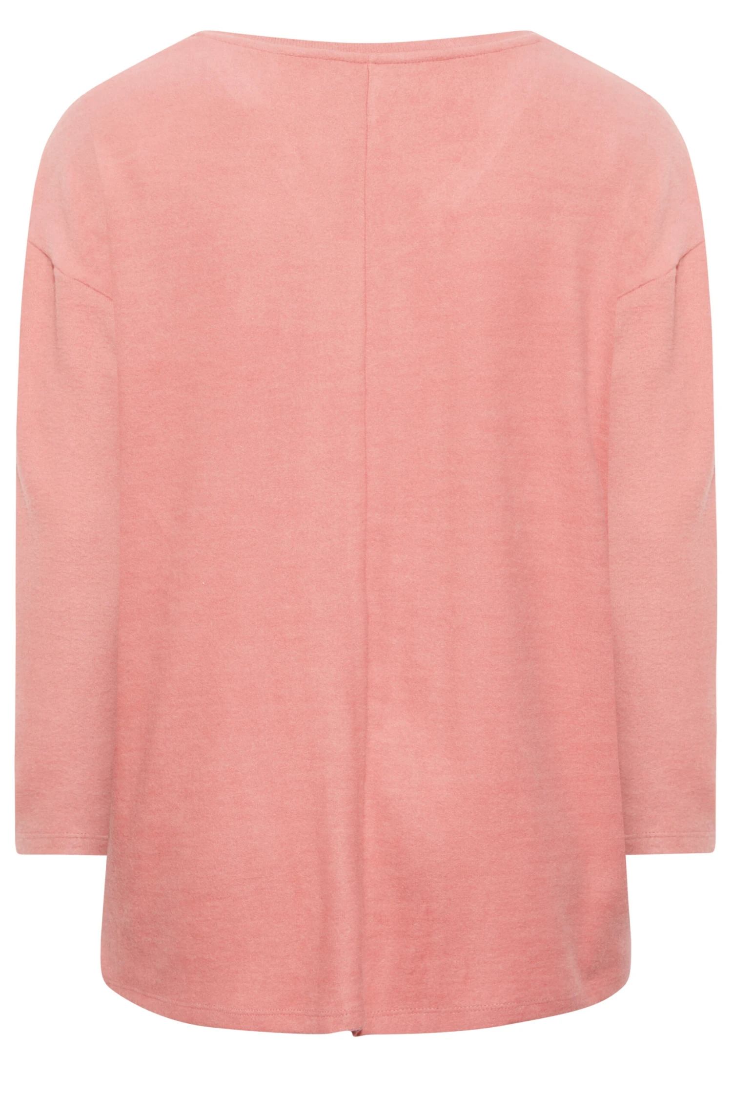 YOURS Curve Pink & Grey Leopard Print Knit Colour Block Soft Touch Top 8 YOURS Curve Pink & Grey Leopard Print Knit Colour Block Soft Touch Top - Image 6