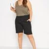 YOURS Curve Black Jogger Shorts 2 YOURS Curve Black Jogger Shorts -Plus Size Apparel Shop 60c5fdcf e599 46 124734 B