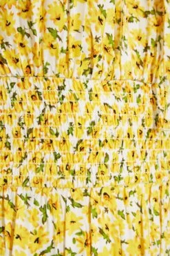 Curve Yellow Floral Print Bardot Maxi Dress -Plus Size Apparel Shop 63b6997e c5a1 4b 137100 Z