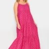 YOURS PETITE Curve Hot Pink Broderie Anglaise Strap Maxi Dress 1 YOURS PETITE Curve Hot Pink Broderie Anglaise Strap Maxi Dress -Plus Size Apparel Shop 64771945 dce1 4f 174638 B