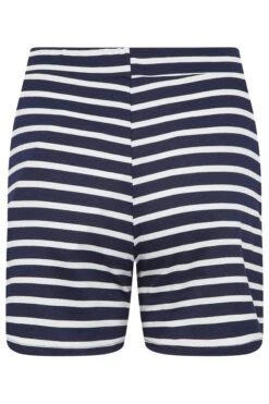 YOURS PETITE Curve Navy Blue Stripe Print Shorts -Plus Size Apparel Shop 65706bcc 5a07 41 174465 Y