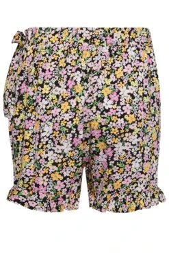 YOURS Curve Black Floral Skort -Plus Size Apparel Shop 67aee9ce 0604 4a 144804 Y