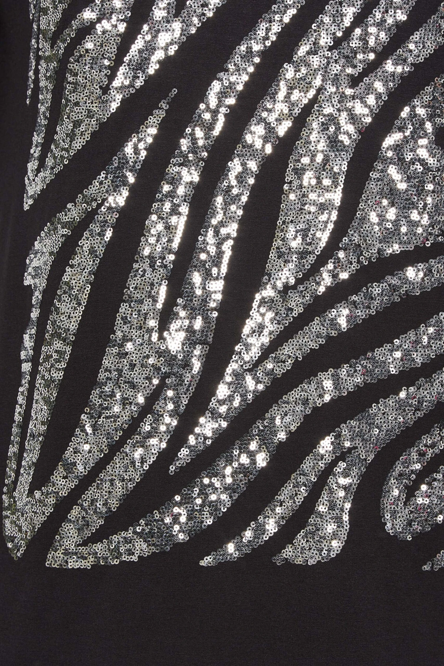 YOURS Curve Black Zebra Print Sequin Top 7 YOURS Curve Black Zebra Print Sequin Top - Image 5