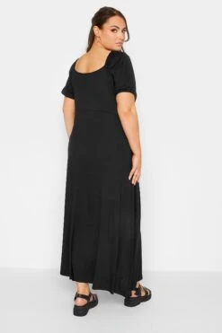LIMITED COLLECTION Curve Black Wrap Maxi Dress -Plus Size Apparel Shop 6c6e290b b664 48 215509 C
