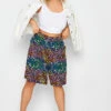 YOURS Curve Black Rainbow Leopard Print Shorts 1 YOURS Curve Black Rainbow Leopard Print Shorts -Plus Size Apparel Shop 6f8313b6 4009 45 144842 B