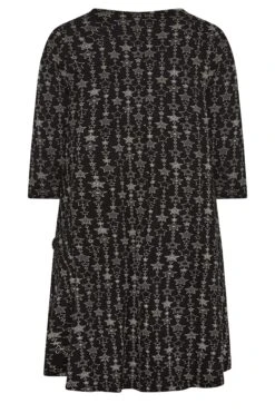 YOURS Curve Black Star Print Drape Pocket Mini Dress 13 YOURS Curve Black Star Print Drape Pocket Mini Dress -Plus Size Apparel Shop 6feae94a 3a53 4f 301909 Y