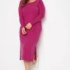 LIMITED COLLECTION Curve Pink Ribbed Dress -Plus Size Apparel Shop 7044bb60 cf7d 4b 215184 B