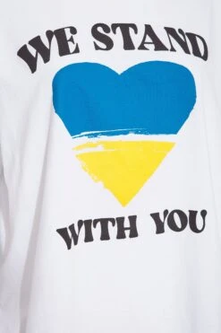 YOURS Ukraine Crisis 100% Donation 'We Stand With You' T-Shirt 12 YOURS Ukraine Crisis 100% Donation 'We Stand With You' T-Shirt -Plus Size Apparel Shop 71fe1c4c 9328 4e 173828 S