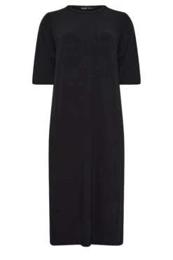 YOURS Curve Black Ribbed T-Shirt Dress -Plus Size Apparel Shop 75c58fdc 9eea 47 137545 X