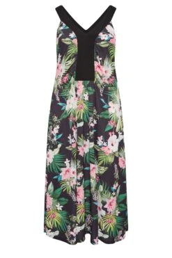 YOURS LONDON Curve Black Tropical Print Maxi Dress -Plus Size Apparel Shop 7c10eb58 9b5c 4d 162186 X