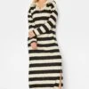 YOURS LUXURY Curve Cream & Black Stripe Soft Touch Jumper Dress 2 YOURS LUXURY Curve Cream & Black Stripe Soft Touch Jumper Dress -Plus Size Apparel Shop 7cc9dbd1 049b 46 301483 B