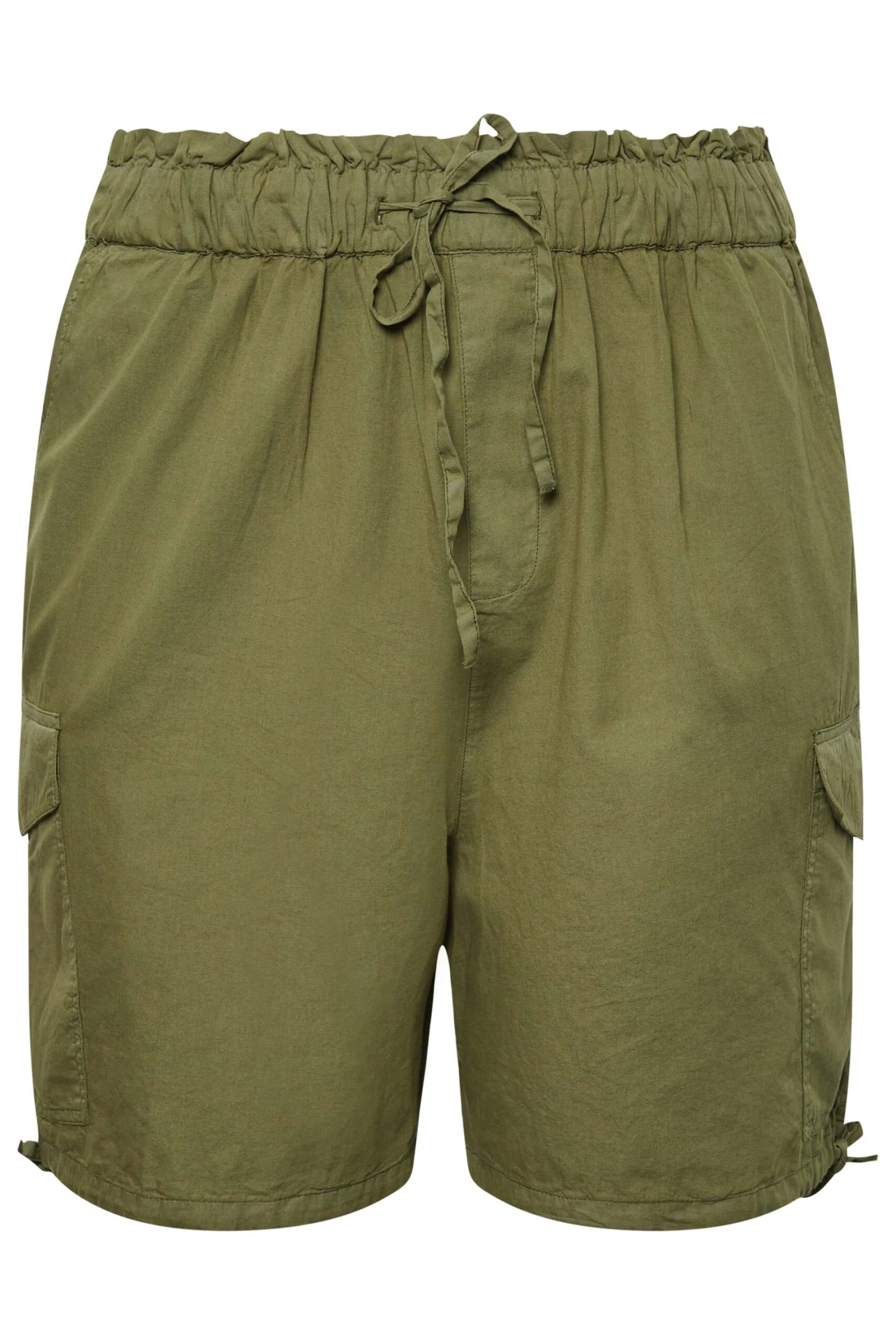 LIMITED COLLECTION Curve Khaki Green Paperbag Cargo Shorts 7 LIMITED COLLECTION Curve Khaki Green Paperbag Cargo Shorts - Image 5