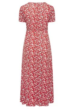 YOURS Curve Red Ditsy Print Maxi Dress -Plus Size Apparel Shop 7e5b49bf 7387 4b 302061 Y