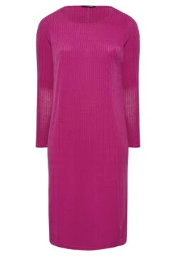LIMITED COLLECTION Curve Pink Ribbed Dress 12 LIMITED COLLECTION Curve Pink Ribbed Dress -Plus Size Apparel Shop 802ddf3f 5f7a 40 215184 X