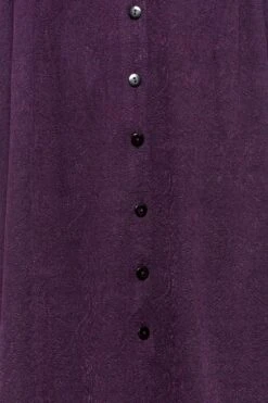YOURS Curve Purple Textured Collared Dress -Plus Size Apparel Shop 805b2156 531f 4f 174167 Z