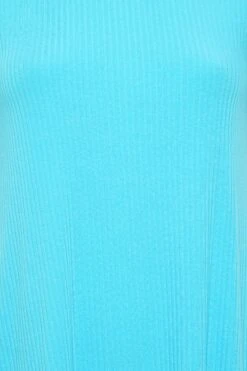 YOURS Curve Aqua Blue Ribbed T-Shirt 10 YOURS Curve Aqua Blue Ribbed T-Shirt -Plus Size Apparel Shop 814e586a 0d21 42 320700 Z