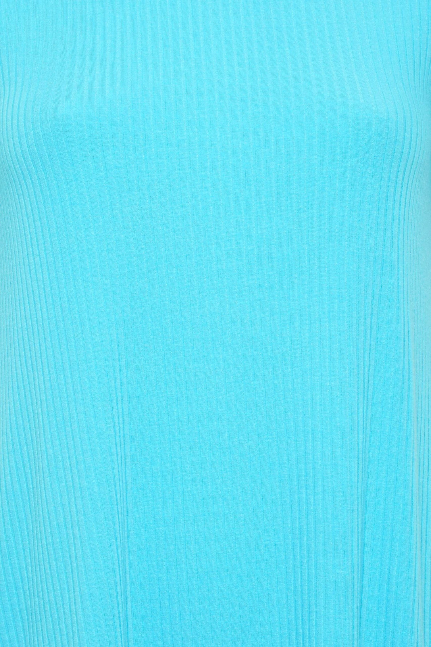 YOURS Curve Aqua Blue Ribbed T-Shirt 5 YOURS Curve Aqua Blue Ribbed T-Shirt - Image 3