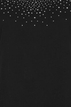 YOURS Curve Black Sequin T-Shirt -Plus Size Apparel Shop 84f73711 a4e5 4a 301847 Z