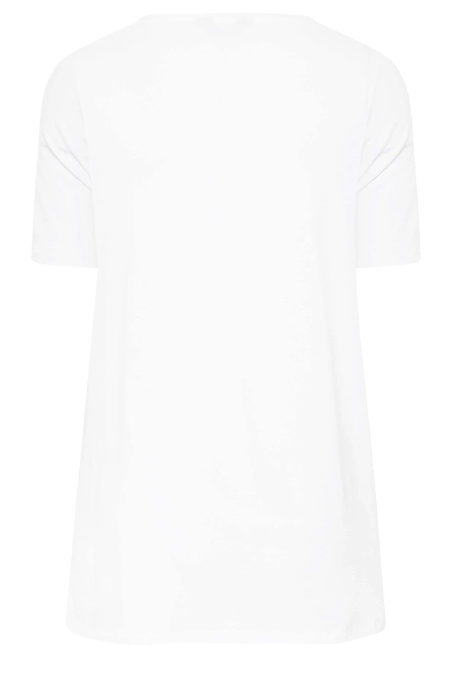 YOURS Curve White Diamante Embellished T-Shirt 8 YOURS Curve White Diamante Embellished T-Shirt - Image 6