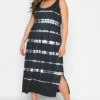 YOURS Curve Black Tie Dye Maxi Dress -Plus Size Apparel Shop 865d30d0 c0f2 48 137112 B