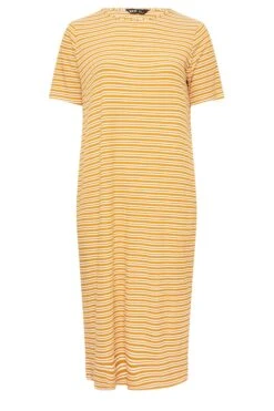 YOURS Curve Orange Stripe Print Maxi T-Shirt Dress 11 YOURS Curve Orange Stripe Print Maxi T-Shirt Dress -Plus Size Apparel Shop 86e6062c 4e03 43 137566 X
