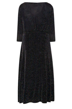 YOURS LONDON Curve Black & Rainbow Glitter Wrap Dress 13 YOURS LONDON Curve Black & Rainbow Glitter Wrap Dress -Plus Size Apparel Shop 87f78196 3f12 49 161641 Y