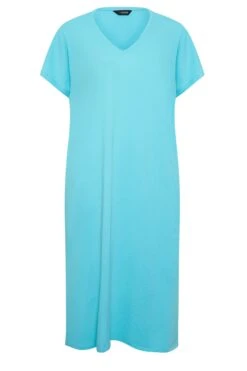 YOURS Curve Blue Side Split Midaxi T-Shirt Dress 12 YOURS Curve Blue Side Split Midaxi T-Shirt Dress -Plus Size Apparel Shop 8c261f3f 5c7a 47 137317 X