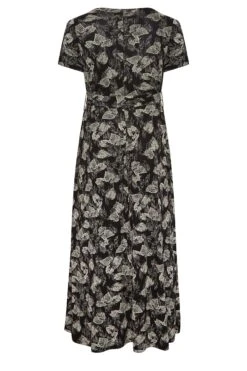YOURS Curve Black Floral Wrap Tie Waist Maxi Dress -Plus Size Apparel Shop 8cf50e1f d23d 4e 301910 Y
