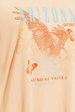 YOURS Curve Natural Brown 'Arizona' Eagle Print T-Shirt 11 YOURS Curve Natural Brown 'Arizona' Eagle Print T-Shirt -Plus Size Apparel Shop 8e6a2df0 fd06 47 320443 Z