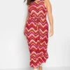 YOURS LONDON Curve Orange Geometric Print Tiered Maxi Dress -Plus Size Apparel Shop 90749ad5 ec2b 40 161588 B
