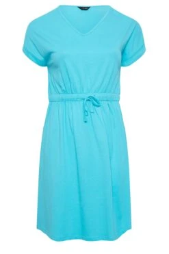 YOURS Curve Blue Cotton T-Shirt Dress 12 YOURS Curve Blue Cotton T-Shirt Dress -Plus Size Apparel Shop 92099c98 b0a3 49 137306 X