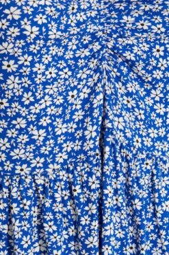 YOURS Curve Blue Floral Ruched Top 11 YOURS Curve Blue Floral Ruched Top -Plus Size Apparel Shop 98e168ca 73d9 42 320161 Z