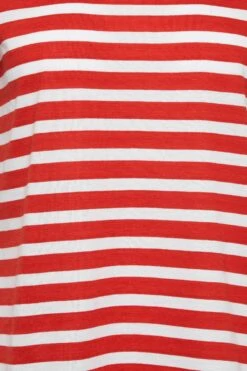 YOURS PETITE Curve 2 PACK Red & White Stripe T-Shirts