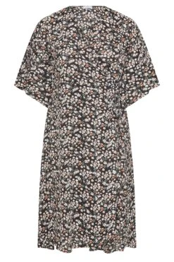 YOURS LONDON Curve Black Floral Print Midaxi Wrap Dress -Plus Size Apparel Shop 9939ad05 4a89 4e 161190 X