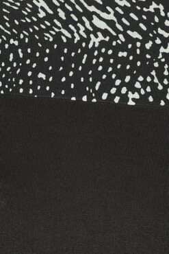 YOURS Curve Black Animal Print Contrast Detail Top -Plus Size Apparel Shop 9a0311e7 0bb4 4a 301691 Z