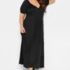 LIMITED COLLECTION Curve Black Wrap Maxi Dress -Plus Size Apparel Shop 9a90ea3b 429e 4f 215509 B