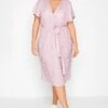 LIMITED COLLECTION Curve Pink Ditsy Floral Print Wrap Dress -Plus Size Apparel Shop 9c1bca0b a5ac 43 215605 B