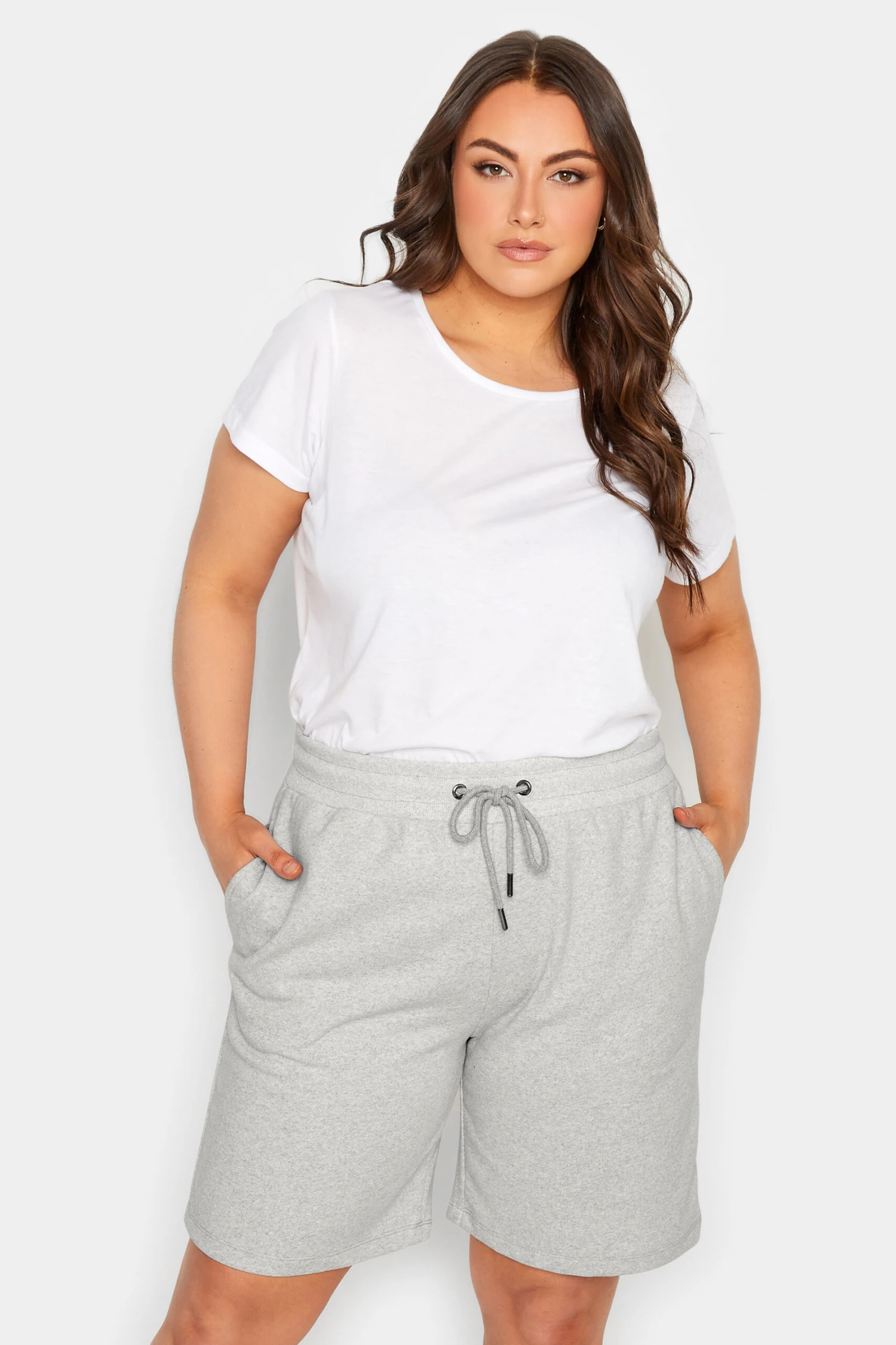 YOURS Curve Grey Jogger Shorts 8 YOURS Curve Grey Jogger Shorts - Image 6