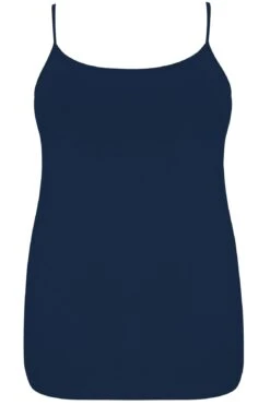 YOURS Curve Navy Blue Cami Vest Top 9 YOURS Curve Navy Blue Cami Vest Top -Plus Size Apparel Shop COTTON ELASTANE CAMI VEST NAVY 133754 78aa