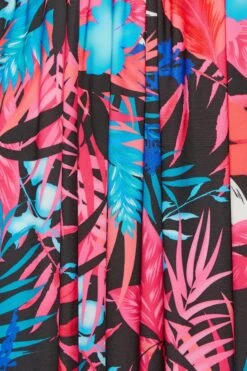 YOURS LONDON Curve Black Tropical Print Wrap Dress -Plus Size Apparel Shop a3249bd8 921f 42 162220 Z