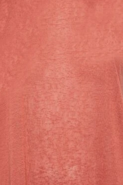 YOURS Curve Rust Orange Linen Look T-Shirt 11 YOURS Curve Rust Orange Linen Look T-Shirt -Plus Size Apparel Shop a3785274 1b65 48 320716 Z