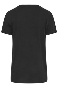 YOURS Curve Black Tropical Print Mesh T-Shirt -Plus Size Apparel Shop a3f88cf9 fba9 44 300633 Y