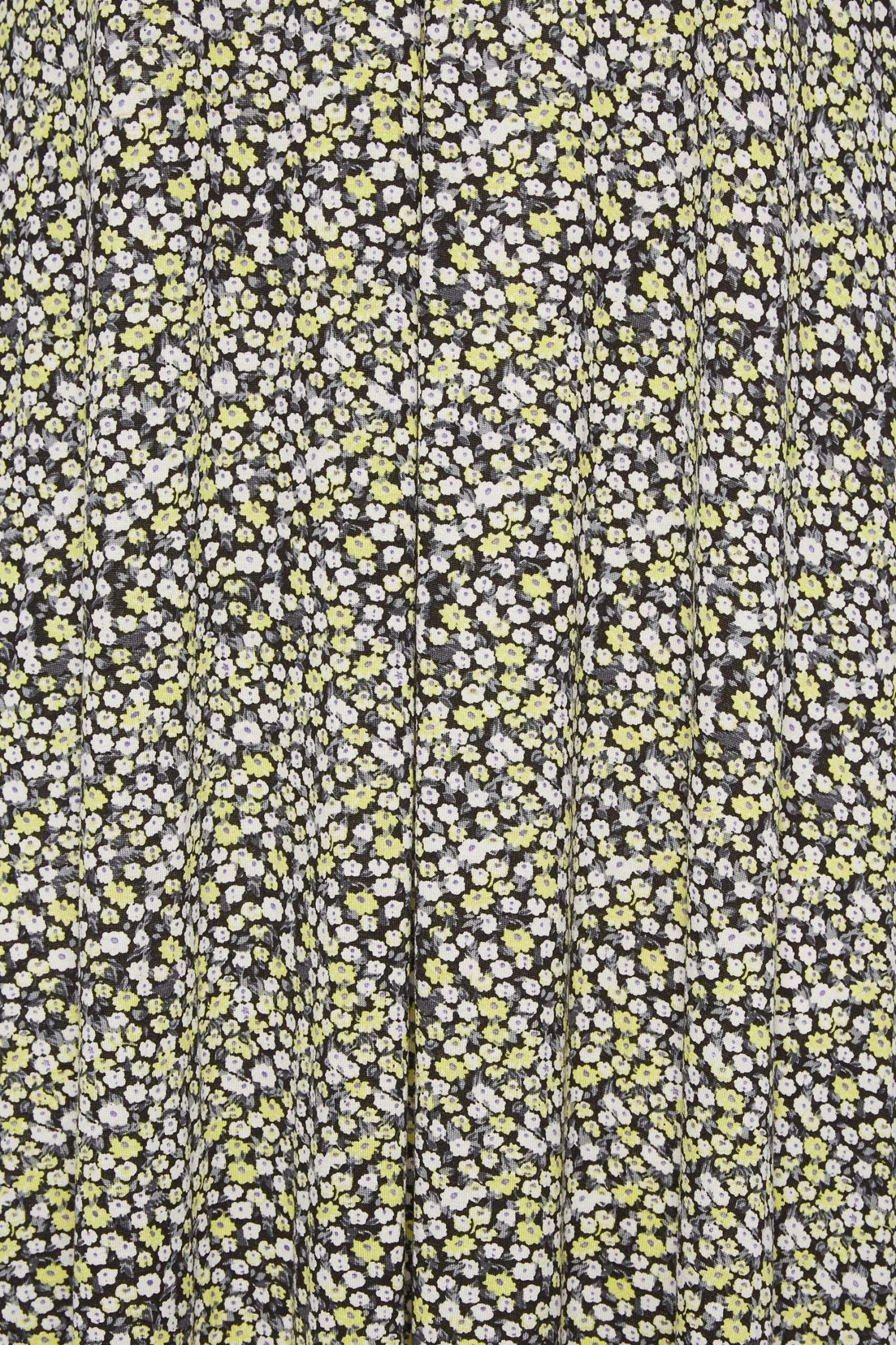 YOURS Curve Black Ditsy Floral Maxi Dress 6 YOURS Curve Black Ditsy Floral Maxi Dress - Image 4