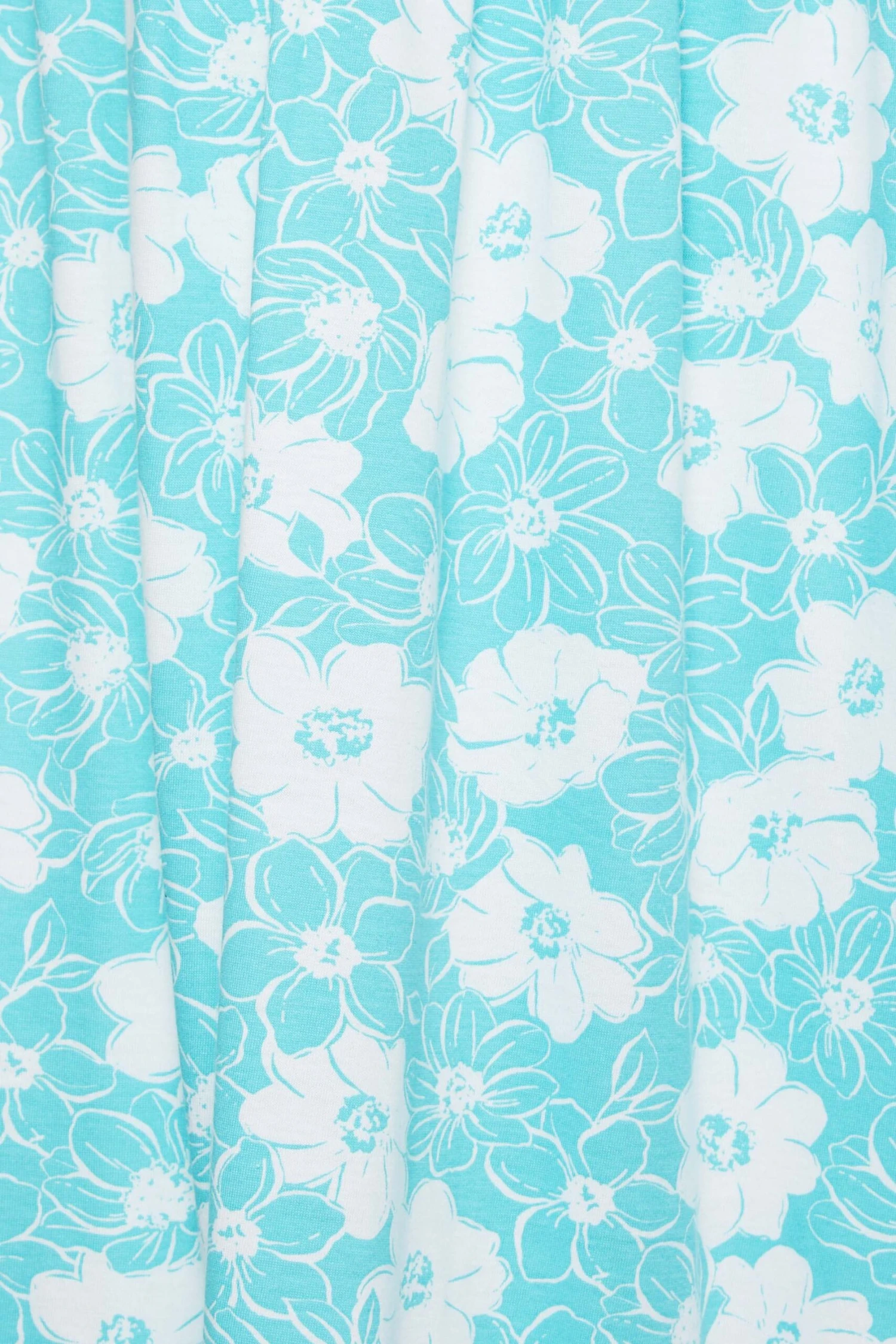 YOURS Curve Blue Floral Tiered Maxi Sundress 6 YOURS Curve Blue Floral Tiered Maxi Sundress - Image 4