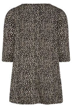 YOURS Curve Black Spot Lace Up Top 13 YOURS Curve Black Spot Lace Up Top -Plus Size Apparel Shop a8f12ce6 146a 4d 173460 BK