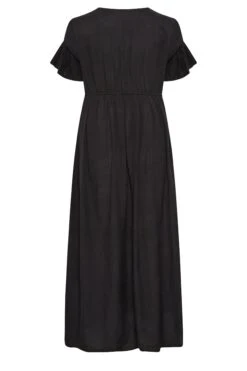 LIMITED COLLECTION Curve Black Frill Sleeve Cotton Maxi Dress 13 LIMITED COLLECTION Curve Black Frill Sleeve Cotton Maxi Dress -Plus Size Apparel Shop aae2cfbc 35d7 48 215680 Y