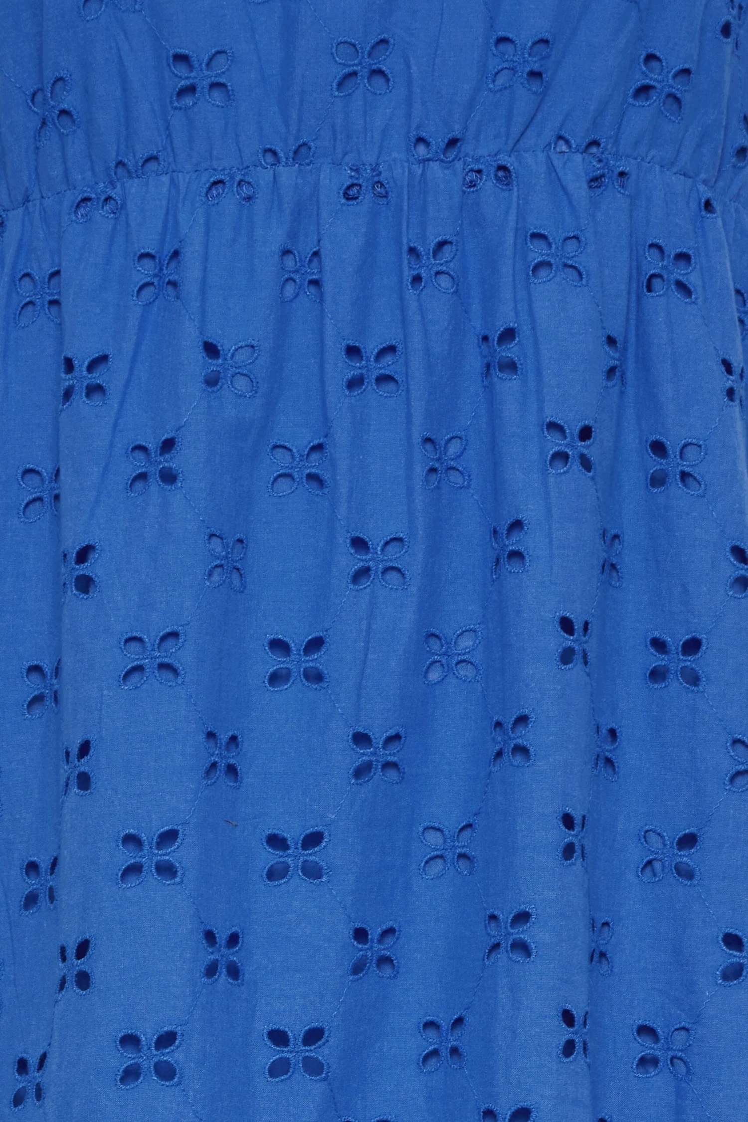 YOURS PETITE Curve Cobalt Blue Broderie Anglaise Strap Maxi Dress 4 YOURS PETITE Curve Cobalt Blue Broderie Anglaise Strap Maxi Dress - Image 2